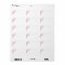 Cherry Blossom shipping address label