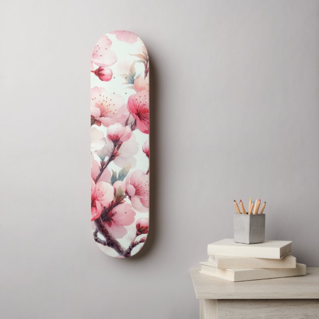 Cherry Blossom Skateboard (Wall Art)
