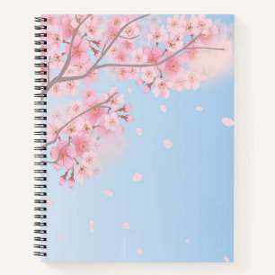 Cherry Blossom Spiral Notebook