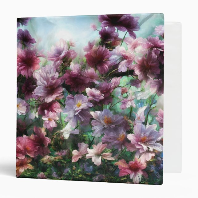 Cherry Blossom Splash Flowers Binder (Front/Inside)