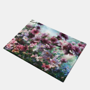 Cherry Blossom Splash Flowers Doormat
