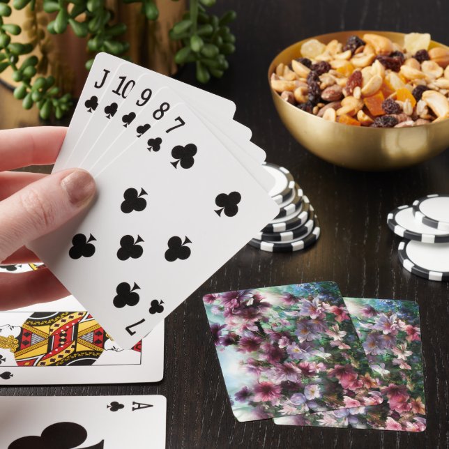 Cherry Blossom Splash Playing Cards (In Situ)