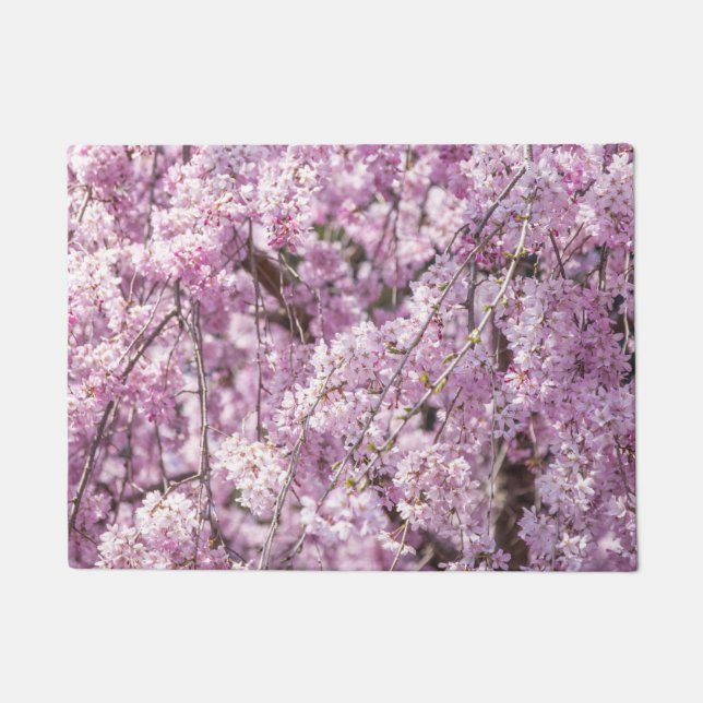 Cherry Blossom Spring Doormat (Front)