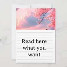 Cherry Blossom Spring Wedding Invitation - Japanes