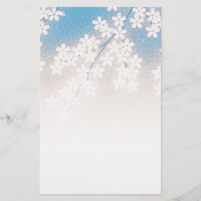 Cherry Blossom Stationery (Front)
