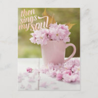 Cherry Blossom Stilllife Spring Text