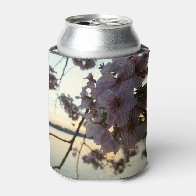 Cherry Blossom Sunset in Washington DC Can Cooler (Can Front)