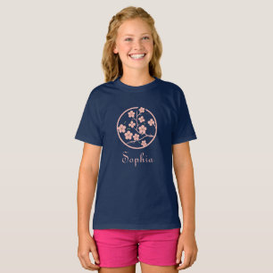 Cherry blossom symbol, minimalism, pink T-Shirt