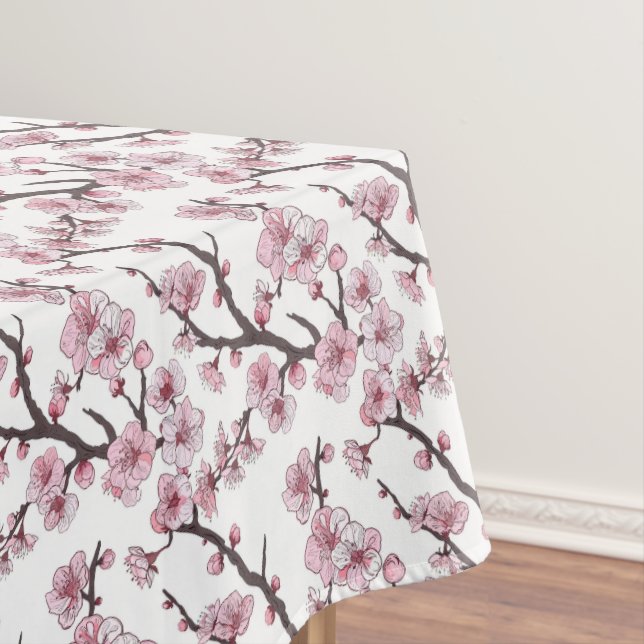 Cherry Blossom Table Cloth Cherry Petal (In Situ)