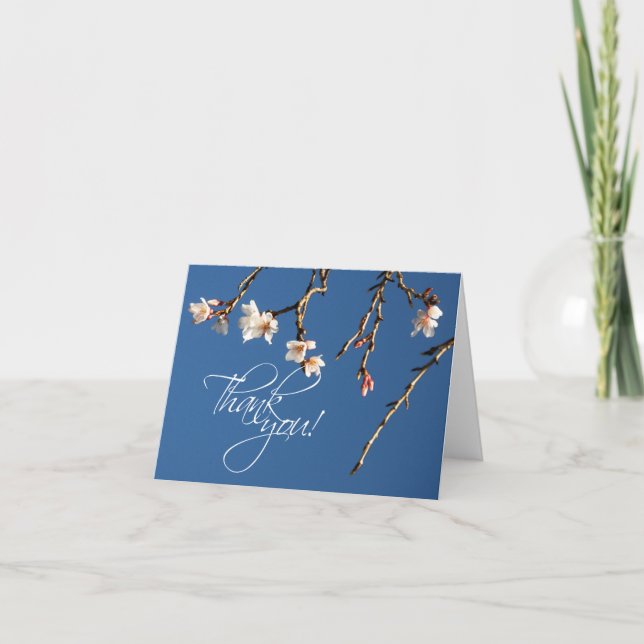 Cherry Blossom Thank You Note (Front)