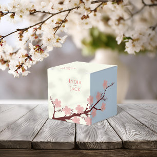 Cherry Blossom Themed Wedding Favor Box