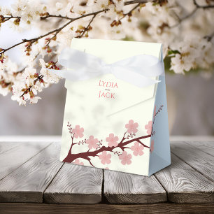 Cherry Blossom Themed Wedding Favor Box