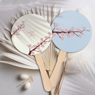 Cherry Blossom Themed Wedding Hand Fan