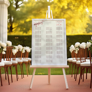 Cherry Blossom Themed Wedding Poster
