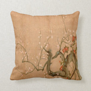 Cherry Blossom Throw Pillow
