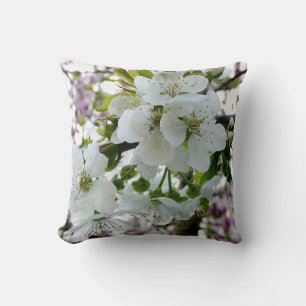 Cherry Blossom Throw Pillow