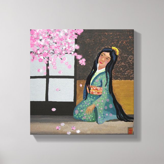 Cherry blossom time canvas print (Front)