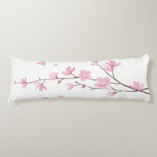 Cherry Blossom - Transparent Background Body Pillow