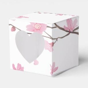 Cherry Blossom - Transparent Background Favor Box