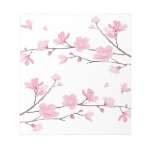 Cherry Blossom - Transparent-Background Notepad