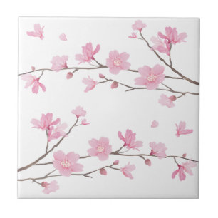 Cherry Blossom - Transparent-Background Tile