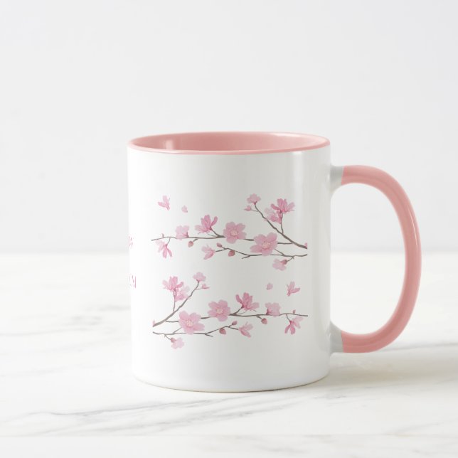 Cherry Blossom - Transparent Mug (Right)