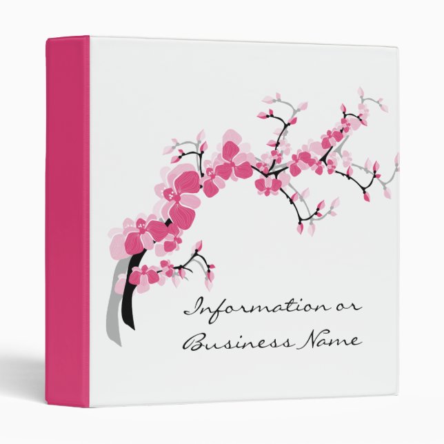 Cherry Blossom Tree Branch Binder Design 4 (Front/Spine)