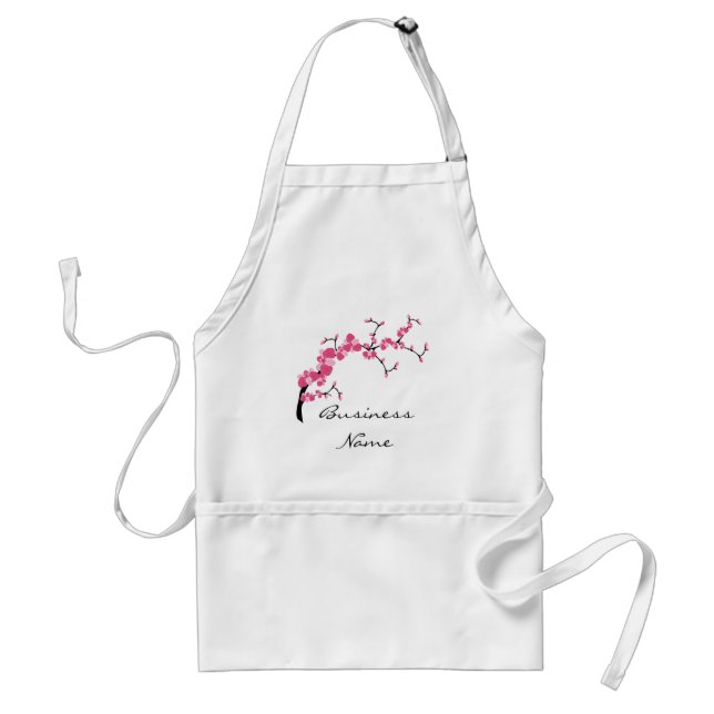 Cherry Blossom Tree Branch Customizable Apron (Front)