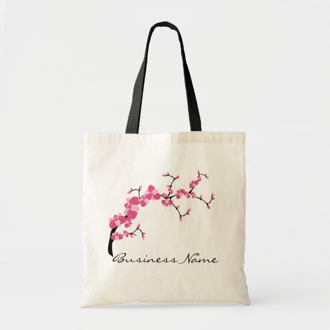 Cherry Blossom Tree Branch Customizable Tote Bag (Front)