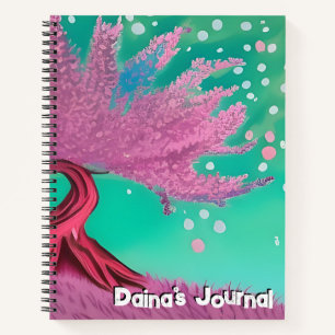 Cherry Blossom Tree Custom Name Journal