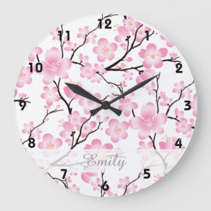 cherry blossom tree Japanese spring clock 2