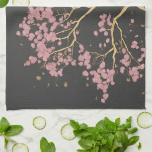Cherry Blossom Tree Kitchen Towel