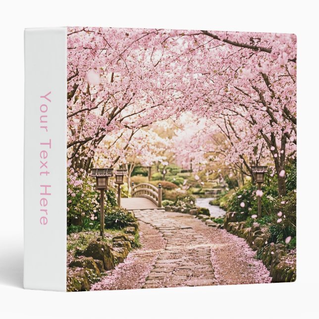 Cherry Blossom Trees Binder (Front/Spine)