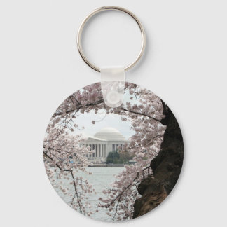 Cherry Blossom Washington DC Keychain