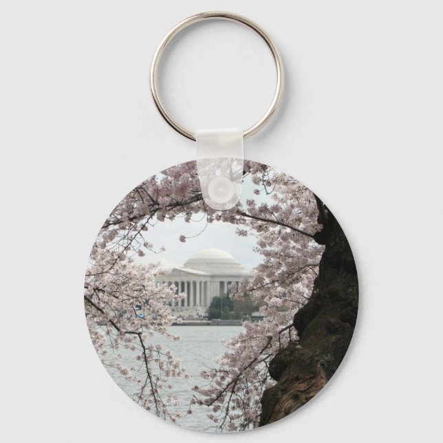 Cherry Blossom Washington DC Keychain (Front)