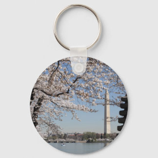Cherry Blossom Washington DC Keychain