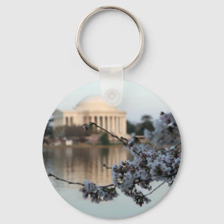Cherry Blossom Washington DC Keychain