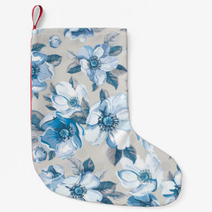 Cherry Blossom Watercolor: Seamless Apple Tree Pat Small Christmas Stocking
