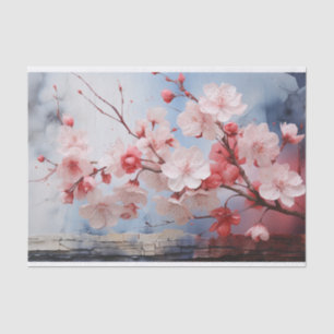 Cherry Blossom Watercolour Tissue Paper