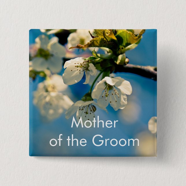 Cherry Blossom • Wedding Button (Front)