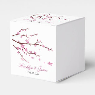 Cherry Blossom Wedding Favour Boxes