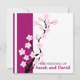 Cherry Blossom   Wedding Invitation