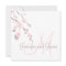 Cherry Blossom Wedding Invitation Monogram Back