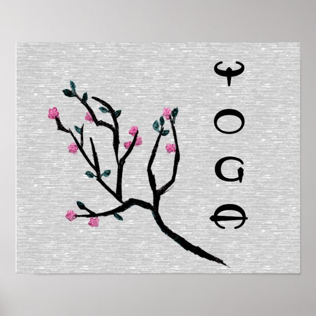 Cherry Blossom - Yoga Poster (Front)