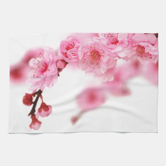 Cherry Blossoms 3 Kitchen Towel (Horizontal)