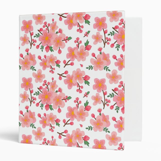 Cherry Blossoms 3 Ring Binder (Front/Inside)