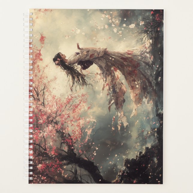 Cherry Blossoms 8.5 x 11" Planner (Front)