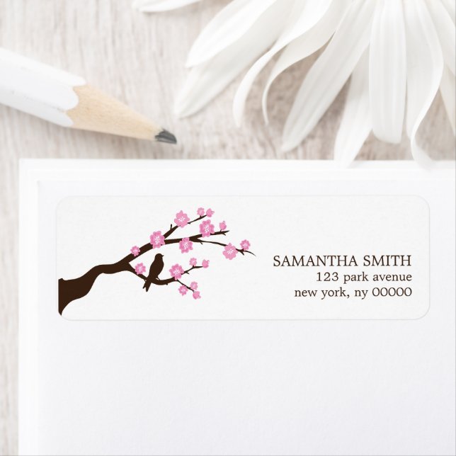 Cherry Blossoms Address Labels (Insitu)