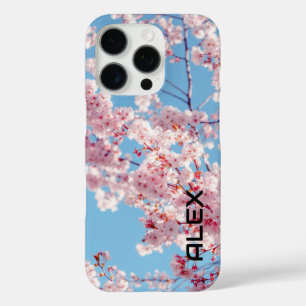 Cherry Blossoms Against Clear Blue Sky  iPhone 16 Pro Case