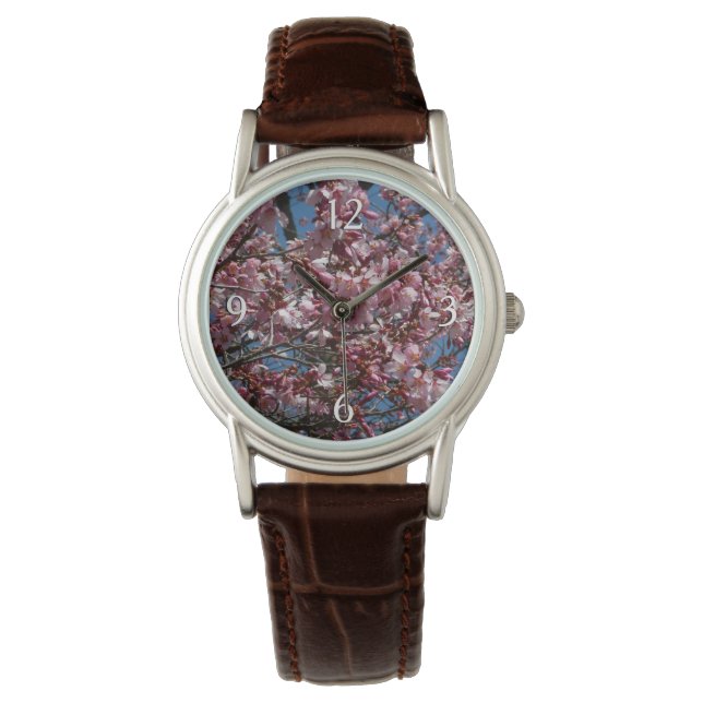 Cherry Blossoms and Blue Sky Spring Floral Watch (Front)